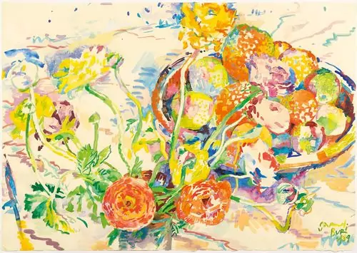 SAMUEL BURI — Blumenstillleben. 1984. — Koller Auktionen
