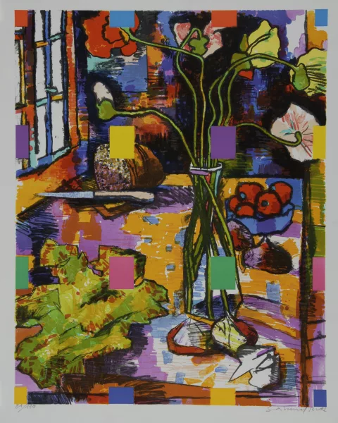 Samuel Buri — Stillleben mit Blumenvase