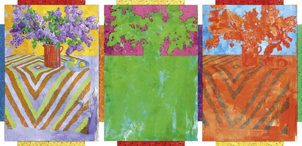 Samuel Buri — Fliedertriptychon, 1990