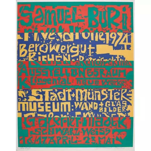"Samuel Buri rive droite 1974 Berowergut Riehen..."