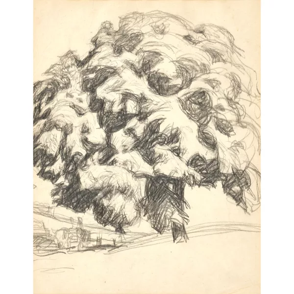 Samuel Buri — Landschaft mit Baum.