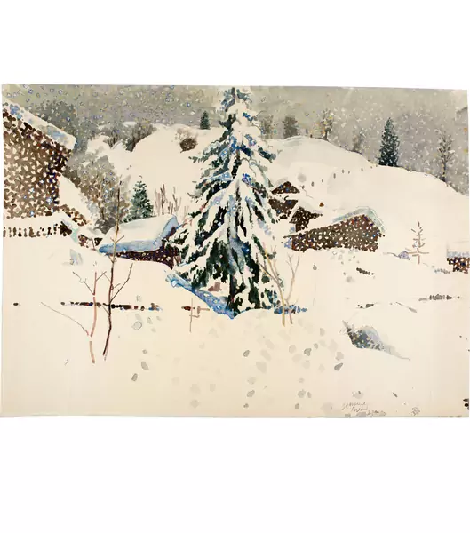 Samuel Buri — Winterlandschaft — Galerie Kornfeld