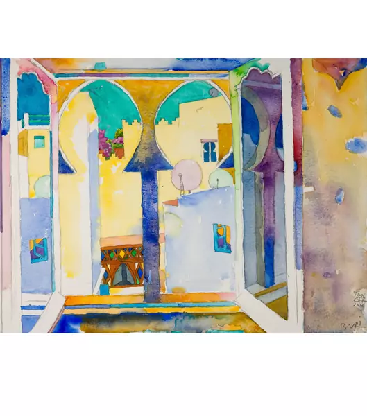 Samuel Buri — Fenster in Tanger — Galerie Kornfeld