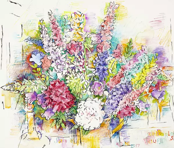 Sommerblumenstrauss