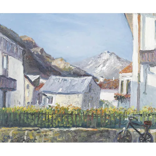 Samuel Melchert — Sommerliche Ansicht eines Bergdorfes.