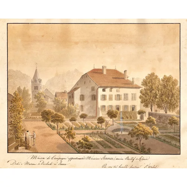 Samuel Weibel — "Maison de Campagne appartenante à Monsieur Jenner, ancien Baillif de Köniz".