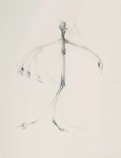 Schang Hutter — 2 Blätter und Mappe "Il ballo di senza", 1979; 1980; 1981