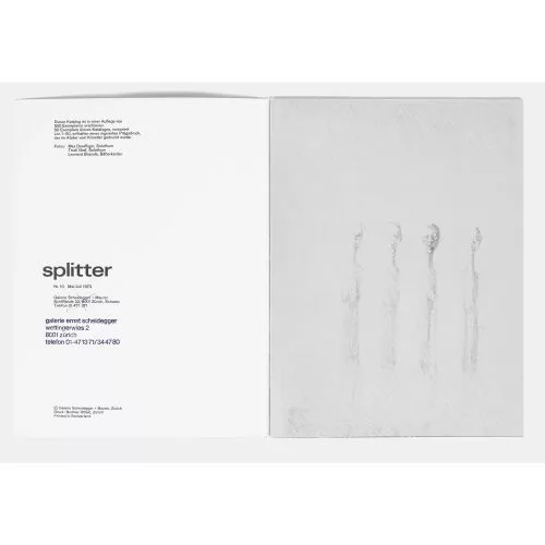 Schang Hutter — "Splitter".