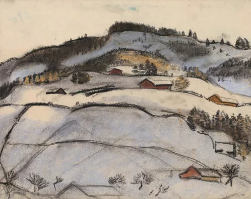 Sebastian Oesch — Appenzeller Hügellandschaft, Um 1918.