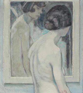 Sebastian Oesch — Halbakt vor Spiegel, 1916