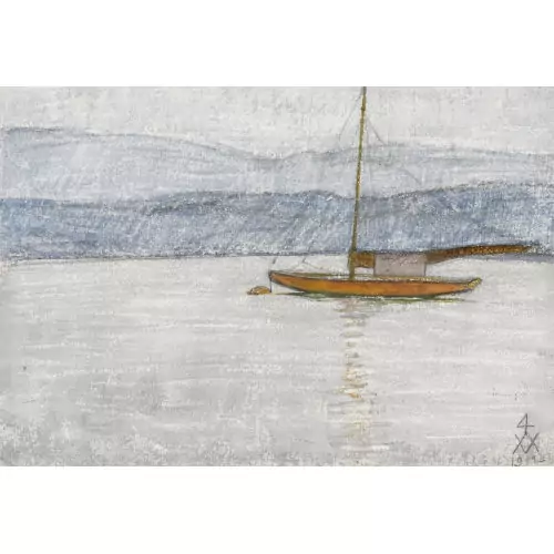 Seelandschaft mit Segelboot