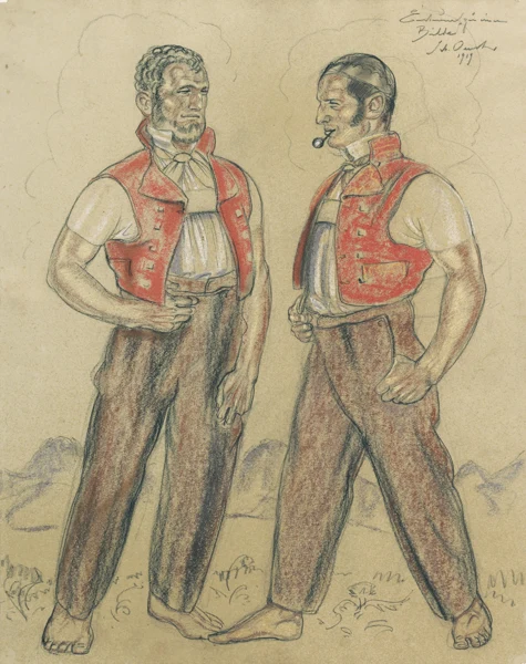Sebastian Oesch — ZWEI SENNEN, 1919TWO "SENNS", 1919