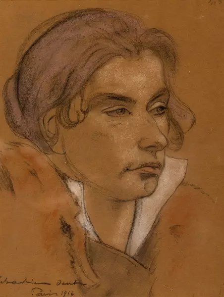 Porträt eines jungen Mannes. 1916