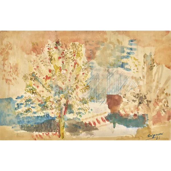 Serge Brignoni — Sommerlandschaft mit Baum.