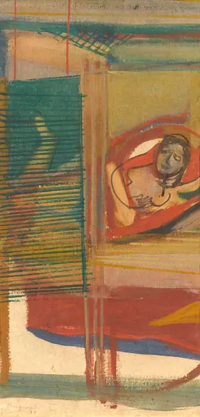 SERGE BRIGNONI — Femme à la persienne verte. 1931. — Koller Auktionen