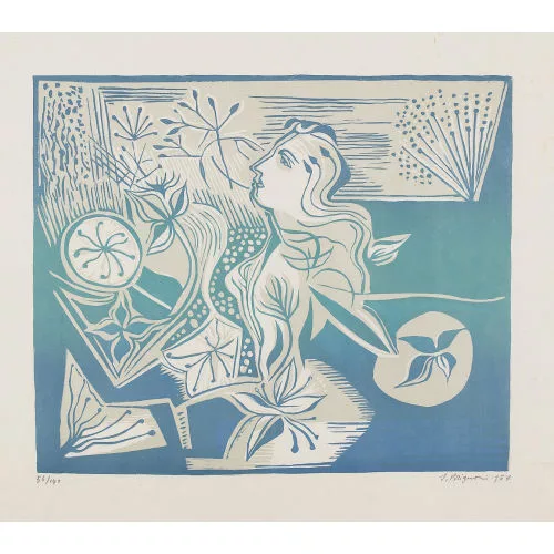Serge Brignoni — Tête de femme.