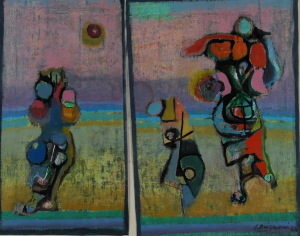 Serge Brignoni — Diptychon. Senza titolo, 1966