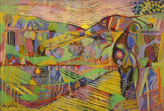 Serge Brignoni — Paysage de Collioure, 1952
