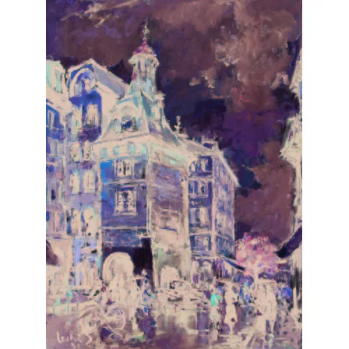 Sergio Cecchi &mdash; La place du Molard &agrave; Gen&egrave;ve.