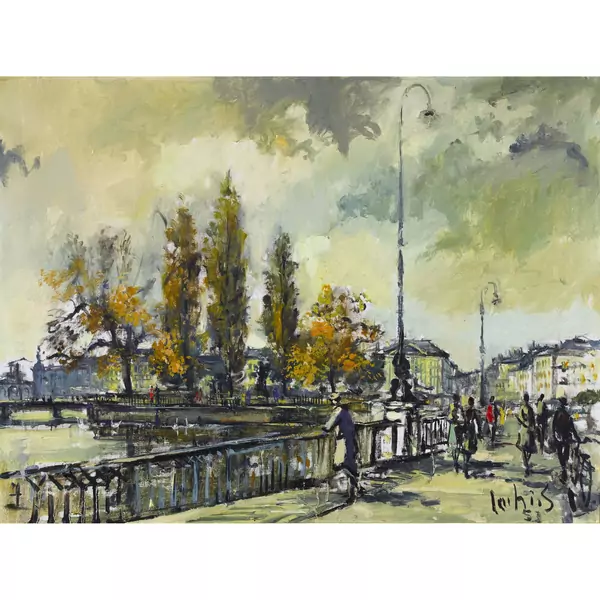 Pont du Mont-Blanc avec l'&Icirc;le Rousseau