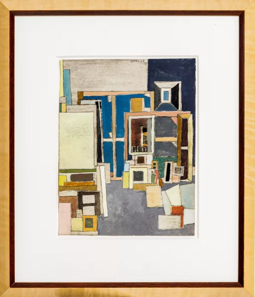 Sergio De Castro — Sergio de Castro (1922-2012), Atelier, 1964, crayon