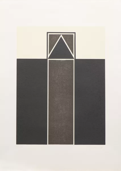 Sergio Emery — Sergio EMERY (1928-2003) attribué à, 'Composition géométrique abstraite'