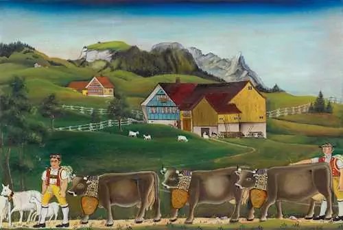 SIYLLE NEFF — Triebern with Ebenalp and Öhrli. 1964. — Koller Auktionen