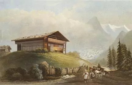 Sigismond Himely (1801-1872), "Chalet d'alpage" — DognyAuction