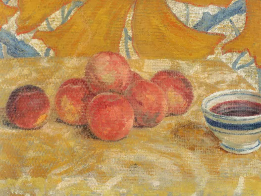 Sigismund Righini — Stillleben mit Pfirsichen, 1905