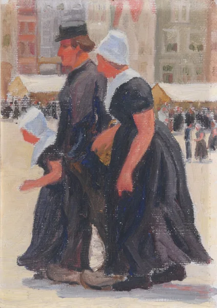 Sigismund Righini — Middlebury - Bauern auf Markt, 1903