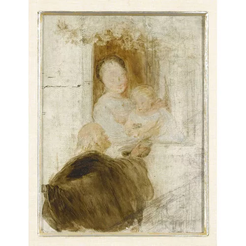 Sigismund Righini — Mutter und Kind am Fenster.