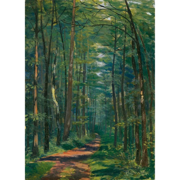 Sigismund Righini — WALD BEI OBERLUNKHOFEN, 1924 WOODS AT OBERLUNKHOFEN, 1924