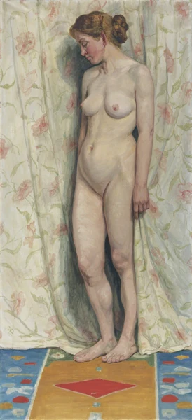 Sigismund Righini — STEHENDER WEIBLICHER AKT, 1904STANDING FEMALE NUDE, 1904