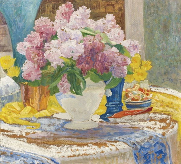 Sigismund Righini — Blumenstillleben, 1907