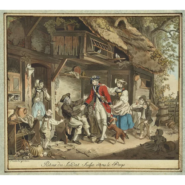Sigmund Freudenberger — "Retour du Soldat Suisse dans le Pays".