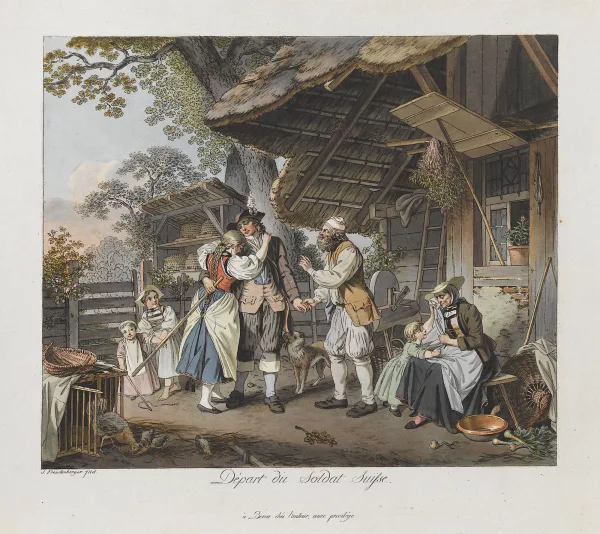 Sigmund Freudenberger — Paar Soldatenszenen.