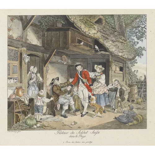 Sigmund Freudenberger — "Retour du Soldat Suisse dans le Pays".