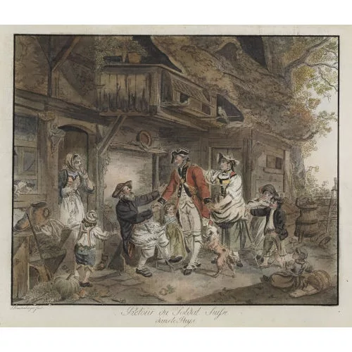 Sigmund Freudenberger — "Retour du Soldat Suisse dans le Pays".