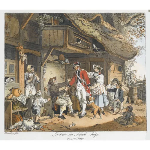 Sigmund Freudenberger — Paar Soldatenszenen.