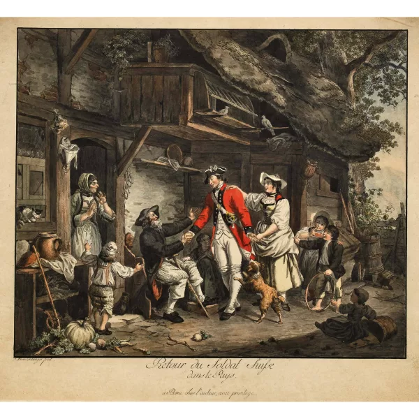 Sigmund Freudenberger — "Retour du Soldat Suisse dans le Pays".