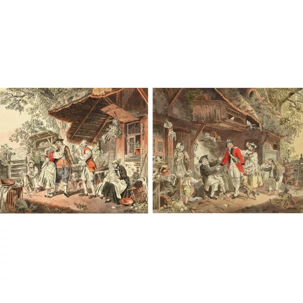 Sigmund Freudenberger — Paar Soldatenszenen.