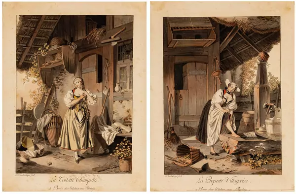 La Propreté villageoise/à Berne chez l'Auteur avec Privilège & La Toilette champêtre/à Berne chez l'Auteur avec Privilège