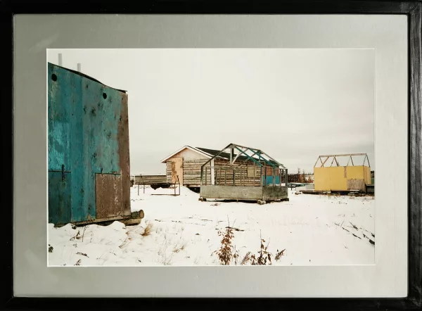 Silvia Bächli — "Blau und geld, Yukonserie",