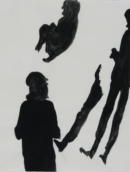 Silvia Bächli — Schwarze Figuren, 1991