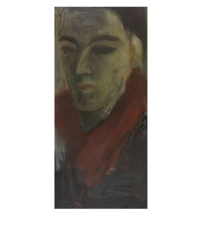 Silvia Gertsch — Der Geiger in rotem Schal — Galerie Kornfeld
