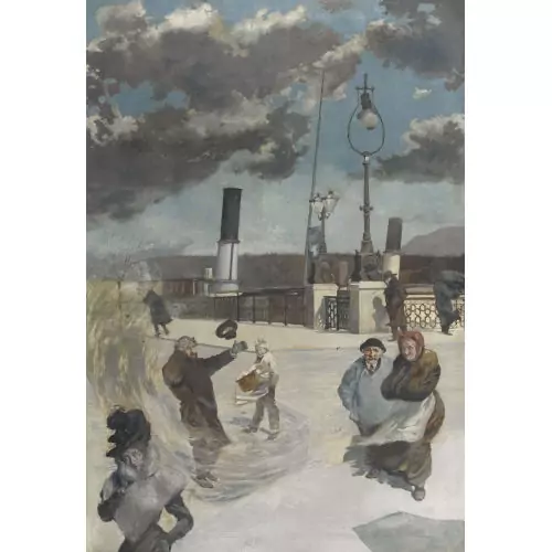 "Journée de Bise sur les Quais"