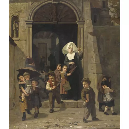 À la sortie de l′école
