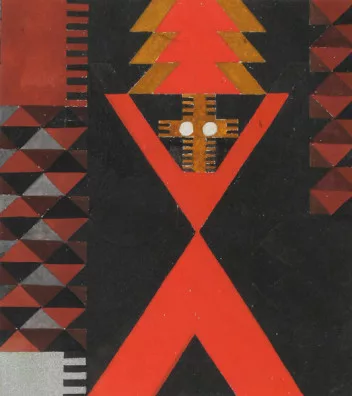 Sophie Taeuber-Arp — Porteuse de vase, 1916