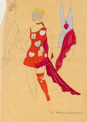 Sophie Taeuber-Arp — Kostümentwurf Die Extravertierte, um 1925