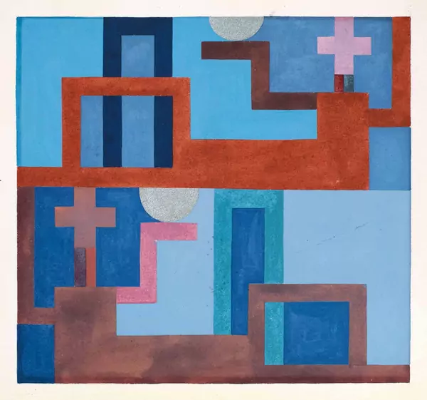 Sophie Taeuber-Arp — Deux personnages étendus — Galerie Kornfeld
